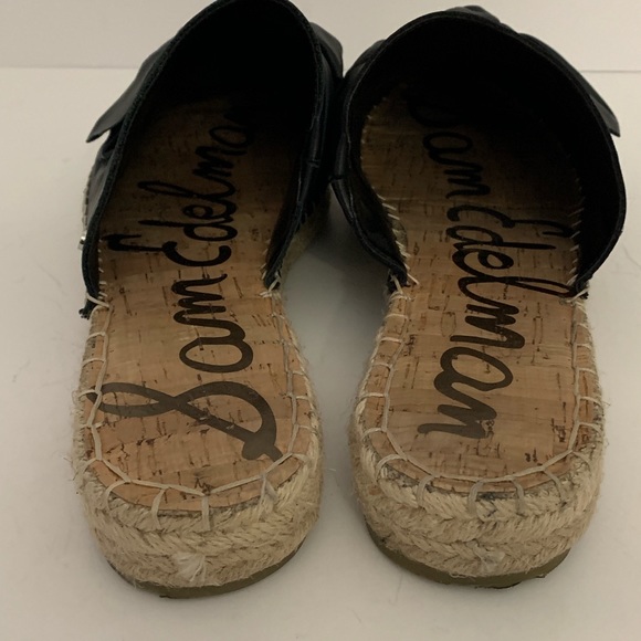 Sam Edelman Lynda Black bow mules espadrilles - Picture 4 of 6
